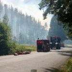 Hradečtí hasiči v Hřensku (Foto: HZS KHK)