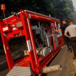 Hradečtí hasiči v Hřensku (Foto: HZS KHK)