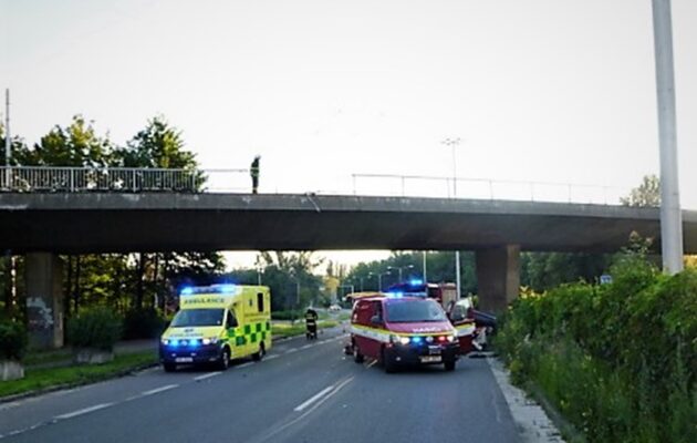 Pád auta z Malšovického mostu