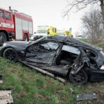 Srážka dvou automobilů ve Všestarech