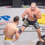 Zápasník MMA Jaroslav Pokorný při galavečeru Oktagonu v Pardubicích (sobota 6. listopadu 2021).