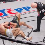 Zápasník MMA Jaroslav Pokorný při galavečeru Oktagonu v Pardubicích (sobota 6. listopadu 2021).