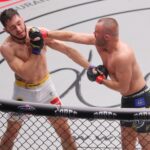 Zápasník MMA Jaroslav Pokorný při galavečeru Oktagonu v Pardubicích (sobota 6. listopadu 2021).